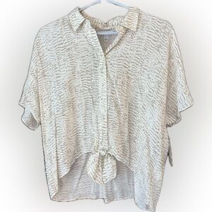 Nine West Tie Front Dolman Top.